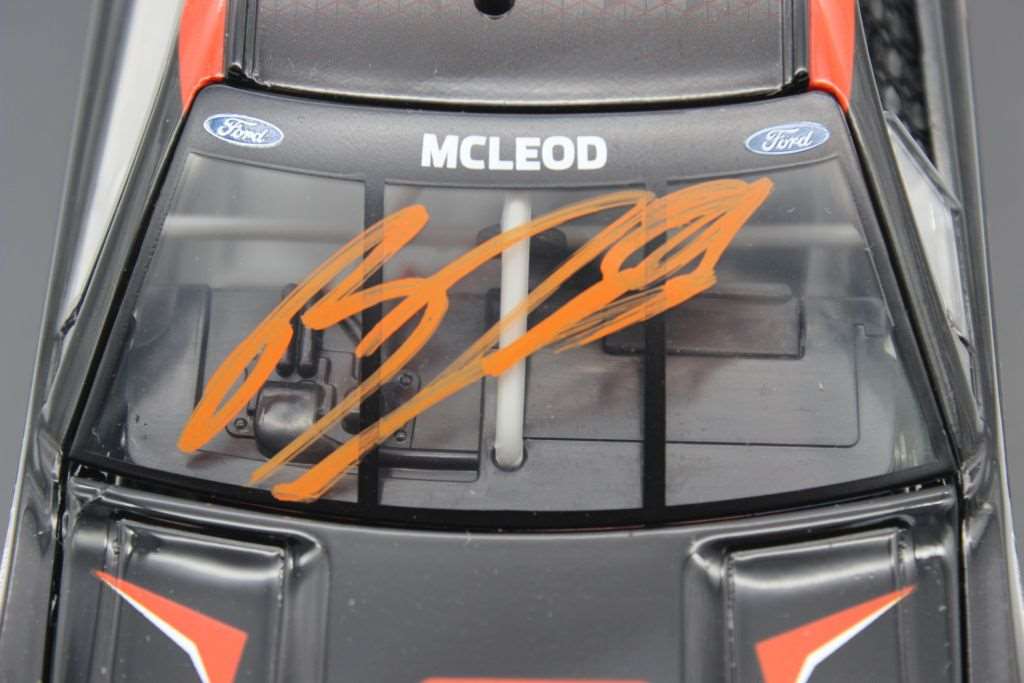 BJ McLeod Dual Autographed 2022 Next Gen Test Car 1:24 Elite Nascar Diecast