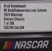 Brad Keselowski 2024 BuildSubmarines.com Salutes 1:64 Nascar Diecast Chassis- FOIL NUMBER DIECAST - CX62461SALBW