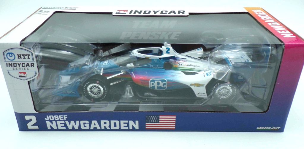 **Damaged See Pictures** Josef Newgarden / Team Penske #2 PPG Road Course - NTT IndyCar Series 1:18 Scale IndyCar Diecast **Damaged See Pictures** Josef Newgarden / Team Penske #2 PPG Road Course - NTT IndyCar Series 1:18 Scale IndyCar Diecast