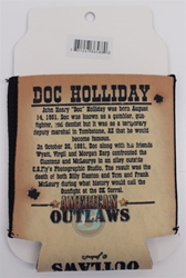 Doc Holliday American Outlaws Can Koozie Doc Holliday American Outlaws Can Koozie