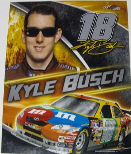 Kyle Busch #18 M&M's 8 X 10 Photo