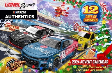 *Preorder* 2024 Lionel Racing Advent Calendar w/ 12 1:64 Nascar Diecast Lionel Racing Advent Calendar, Nascar Diecast, 2024 Nascar Diecast, 1:64 Scale Diecast, Christmas