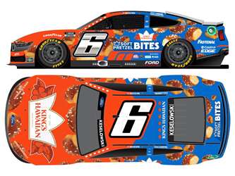 *Preorder* Brad Keselowski 2024 Kings Hawaiian Soft Pretzel Bites 1:24 Nascar Diecast - FOIL NUMBER DIECAST Brad Keselowski, Nascar Diecast, 2024 Nascar Diecast, 1:24 Scale Diecast