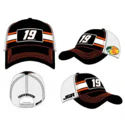 *Preorder* Chase Briscoe 2025 Striped #19 Mesh Hat Black/White Hat, Licensed