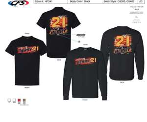 *Preorder* Josh Berry 2025 Adult 2-Spot Name & Number LS Josh Berry, Tee, NASCAR, 2025