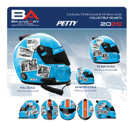 *Preorder* Petty 75th Tribute V2 Micro (1:4 Scale) Replica Helmet Richard Petty, helmet, 2024, in-stock