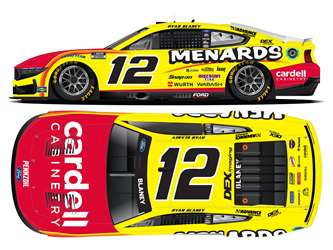 *Preorder* Ryan Blaney 2025 Menards 1:24 Nascar Diecast Ryan Blaney, Nascar Diecast, 2024 Nascar Diecast, 1:24 Scale Diecast