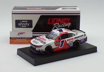 Sam Mayer Autographed 2024 Roto-Rooter 1:24 Nascar Diecast - Xfinity Series Sam Mayer, Nascar Diecast, 2024 Nascar Diecast, 1:24 Scale Diecast, Autographed