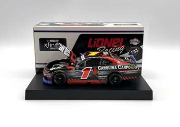 Sam Mayer Autographed 2024 Carolina Carports Texas 4/13 Race Win 1:24 Nascar Diecast - FOIL NUMBER CAR - Xfinity Series Sam Mayer, Nascar Diecast, 2024 Nascar Diecast, 1:24 Scale Diecast, Autographed