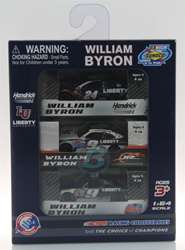 William Byron Liberty University Rookie of the Year 3 Car Set 1:64 Nascar Diecast William Byron, diecast, 2018 nascar diecast, pre order diecast